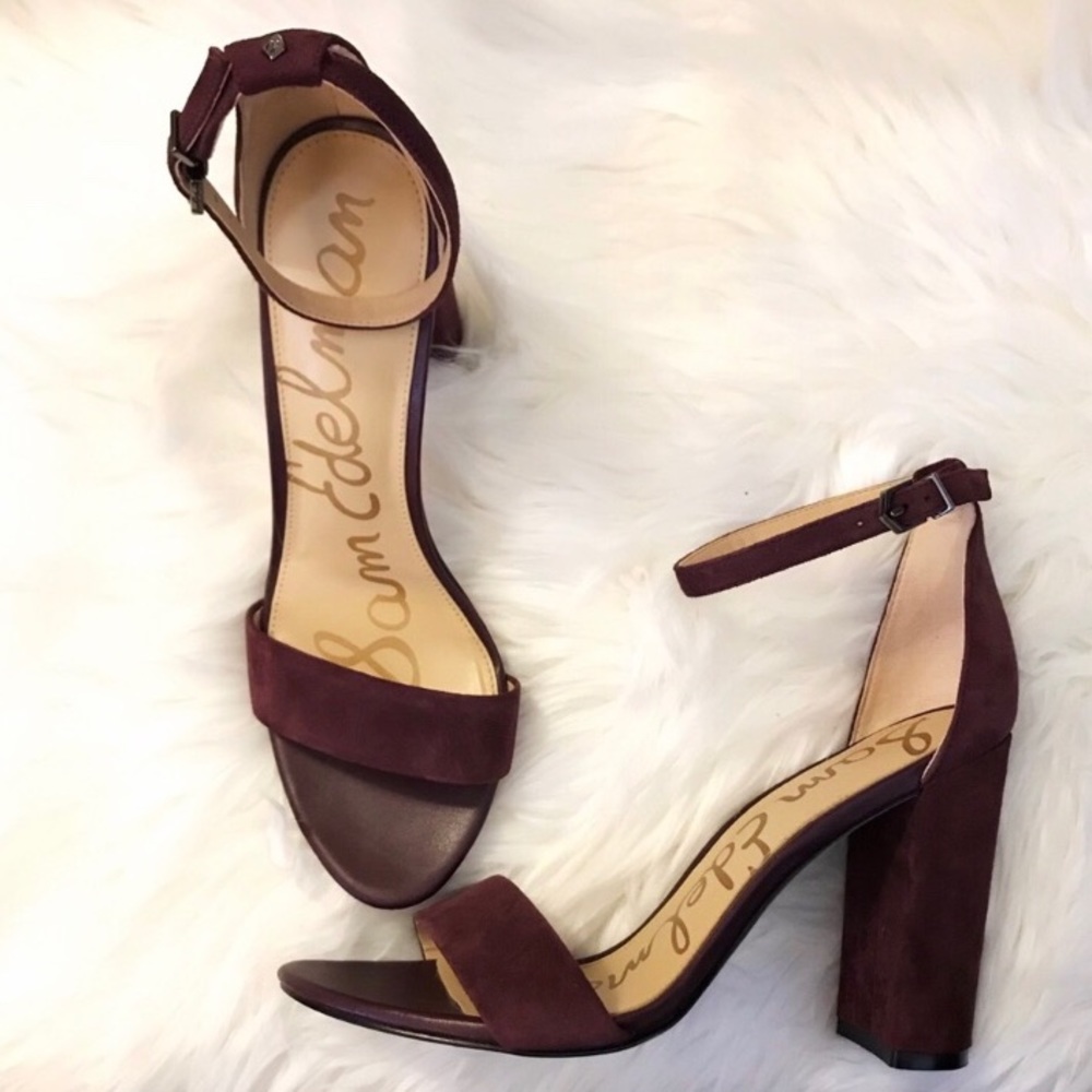 Sam Edelman Yaro Block Heel Plum